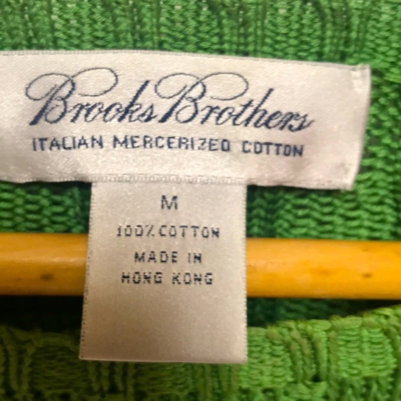Brooks Brothers Italian Mercerized Cotton Sweater - Picture 2 of 4